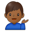 💁🏾‍♂️ Man Tipping Hand: Medium-Dark Skin Tone, Emoji by Samsung