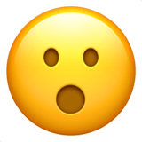 😮 Gesicht Mit Offenem Mund Emoji von Apple