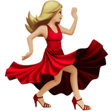 💃🏼 Woman Dancing: Medium-Light Skin Tone, Emoji by Apple
