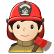 🧑🏻‍🚒 Pompier : Peau Claire Emoji par Samsung