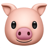 🐷 Schweinegesicht Emoji von Apple