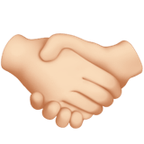 🤝🏻 Handshake: Light Skin Tone, Emoji by Apple