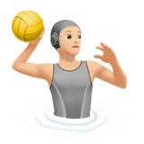 🤽🏻 Person Playing Water Polo: Light Skin Tone, Emoji by Apple