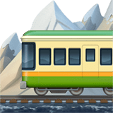 🚞 Поезд в Горах, смайлик от Apple
