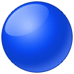 🔵 Blauer Kreis Emoji von Samsung