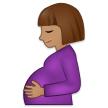🤰🏽 Беременная Женщина: Средний Тон Кожи, смайлик от Samsung