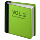 📗 Green Book, Emoji by Apple