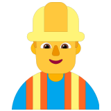 👷‍♂️ Bauarbeiter Emoji von Microsoft