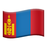 🇲🇳 Flagge: Mongolei Emoji von Apple