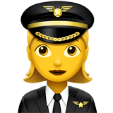 👩‍✈️ Pilotin Emoji von Apple