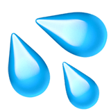 💦 Sweat Droplets, Emoji by Apple
