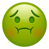 🤢 Visage Nauséeux Emoji par Apple
