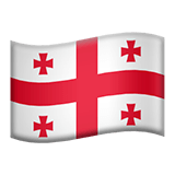 🇬🇪 Flagge: Georgien Emoji von Apple