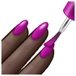 💅🏿 Nail Polish: Dark Skin Tone, Emoji by Samsung