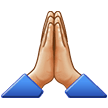 🙏🏼 Betende Hände: Mittelhelle Hautfarbe Emoji von Samsung
