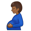 🫃🏾 Pregnant Man: Medium-Dark Skin Tone, Emoji by Samsung