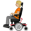 🧑🏼‍🦼 Person in Motorized Wheelchair: Medium-Light Skin Tone, Emoji by Samsung