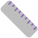 📏 Straight Ruler, Emoji by Microsoft