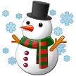 ☃️ Schneemann Im Schnee Emoji von Samsung