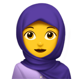 🧕 Femme Avec Foulard Emoji par Apple