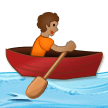 🚣🏽 Person Rowing Boat: Medium Skin Tone, Emoji by Samsung