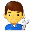 👨‍🔧 Mechaniker Emoji von Samsung