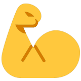 💪 Angespannter Bizeps Emoji von Microsoft