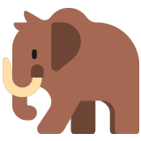 🦣 Mammut Emoji von Microsoft