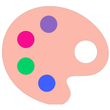 🎨 Artist Palette, Emoji by Microsoft