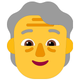 🧓 Personne Âgée Emoji par Microsoft