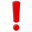 ❗ Red Exclamation Mark, Emoji by Samsung