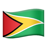 🇬🇾 Drapeau : Guyana Emoji par Apple