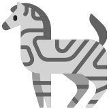 🦓 Zebra Emoji von Microsoft