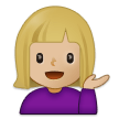 💁🏼‍♀️ Woman Tipping Hand: Medium-Light Skin Tone, Emoji by Samsung