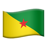 🇬🇫 Flagge: Französisch-Guayana Emoji von Apple