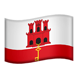 🇬🇮 Флаг: Гибралтар, смайлик от Apple