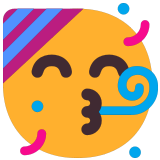 🥳 Visage Festif Emoji par Microsoft
