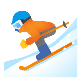 ⛷️ Skifahrer(in) Emoji von Google