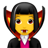 🧛‍♀️ Vampire Femme Emoji par Apple