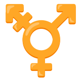 ⚧️ Symbole De La Communauté Transgenre Emoji par Google