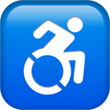 ♿ Symbol „rollstuhl“ Emoji von Apple