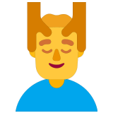 💆‍♂️ Mann, Der Eine Kopfmassage Bekommt Emoji von Microsoft