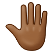 🤚🏾 Erhobene Hand Von Hinten: Mitteldunkle Hautfarbe Emoji von Samsung