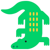 🐊 Crocodile Emoji par Microsoft