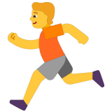 🏃 Person Running, Emoji by Microsoft