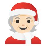 🧑🏻‍🎄 Mx Claus: Light Skin Tone, Emoji by Google