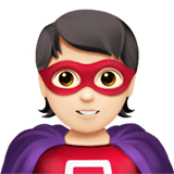 🦸🏻 Супергерой: Очень Светлый Тон Кожи, смайлик от Apple