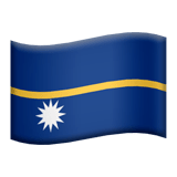 🇳🇷 Flagge: Nauru Emoji von Apple