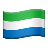 🇸🇱 Drapeau : Sierra Leone Emoji par Apple