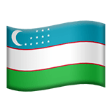🇺🇿 Flag: Uzbekistan, Emoji by Apple